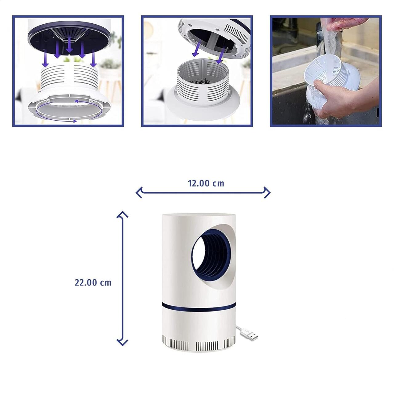 ViralZap – Lámpara Mata Mosquitos USB Silenciosa