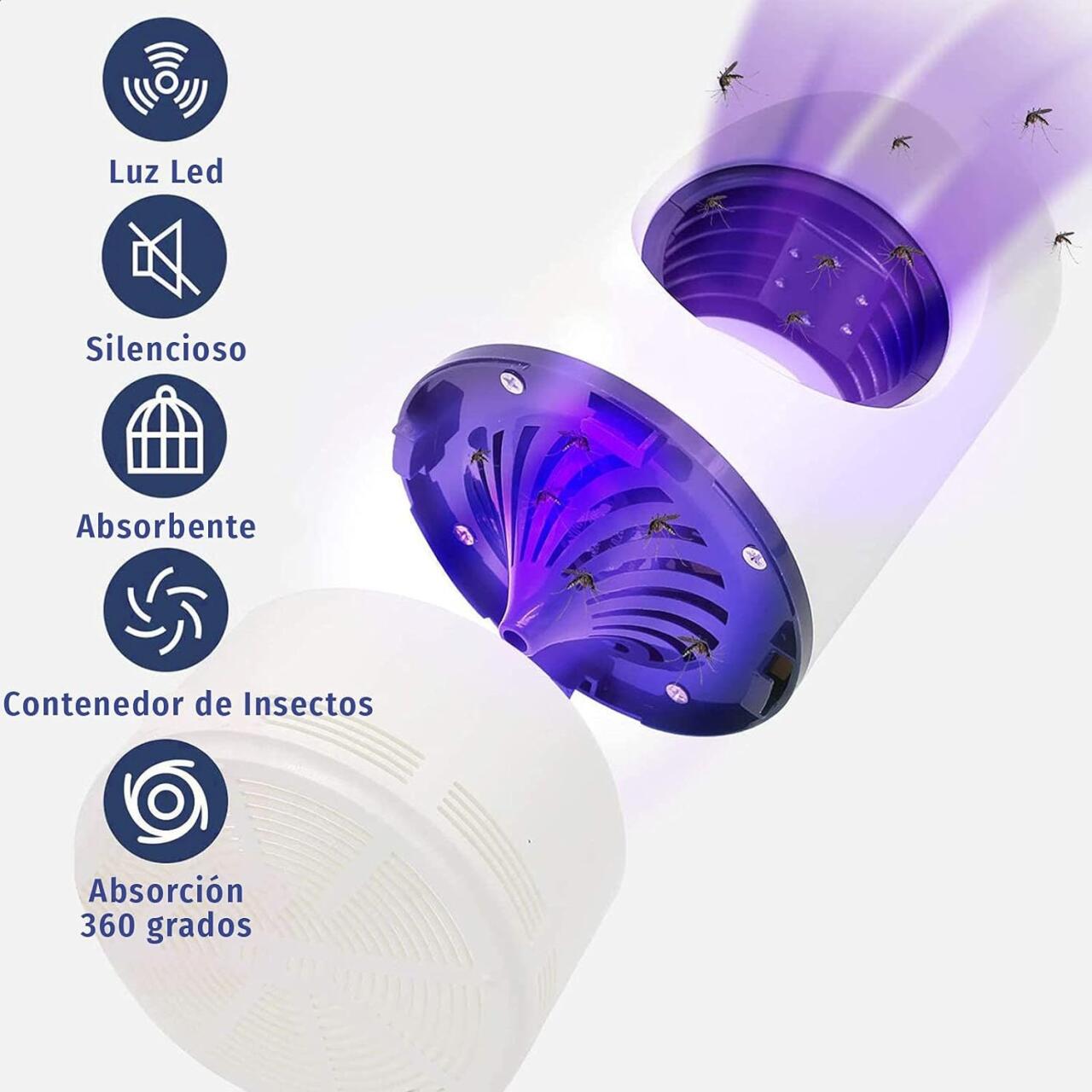 ViralZap – Lámpara Mata Mosquitos USB Silenciosa