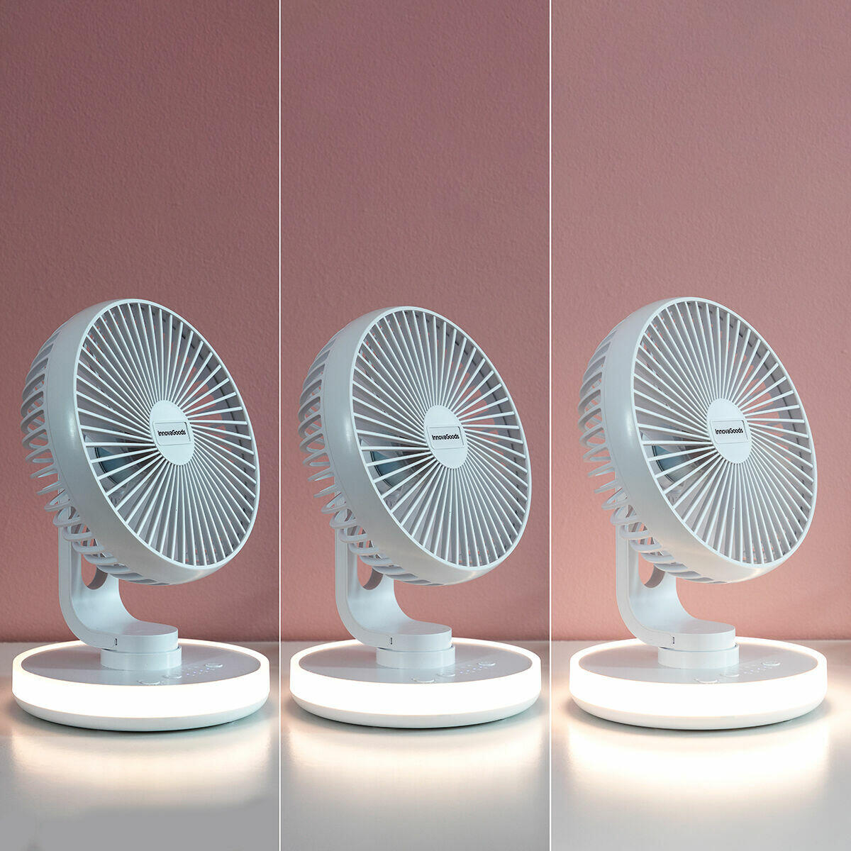 ViralWind – Ventilador Recargable con LED