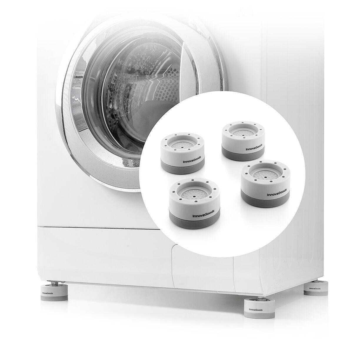 Set de Pies Antivibración Apilables Novib InnovaGoods 4 Unidades